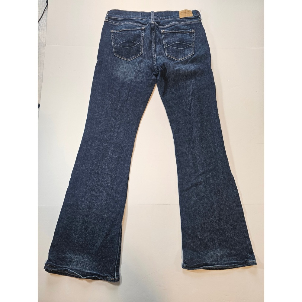 Abercrombie & Fitch Bootcut Jeans Womens 6S Dark Blue Stretch - Picture 3 of 6